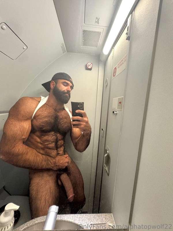 What if you’re on a flight and head to the bathroom and I fo..