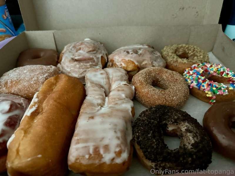 all for me 🥰 decided to get birthday donuts instead of cake ..