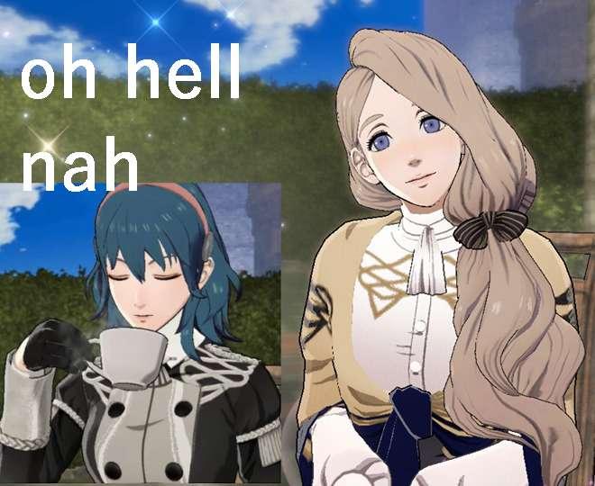 byleth/mercedes cursed tea