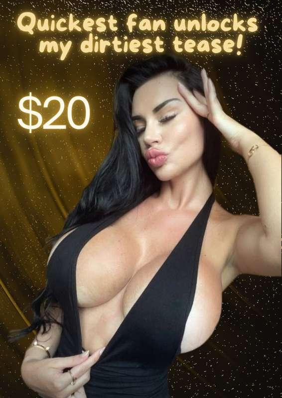  First fan to tip $20 gets $350 worth xxx ✨