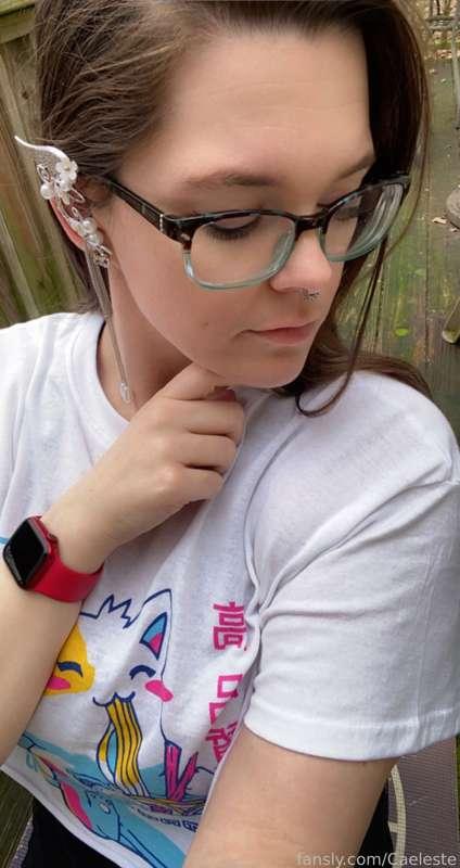 Late valentines gift from my partner. #valentines #selfie #outside #fyp #nerdy #anime