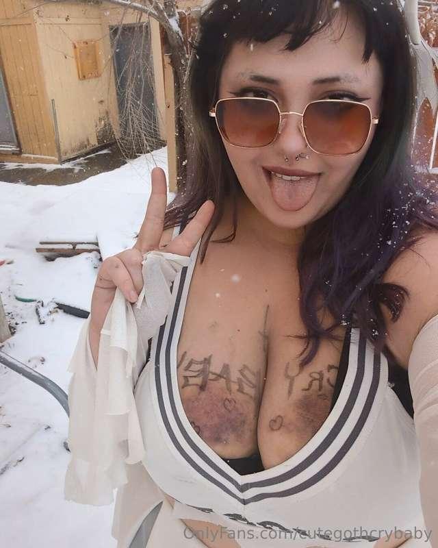 My neighbor watched me stick my tongue out