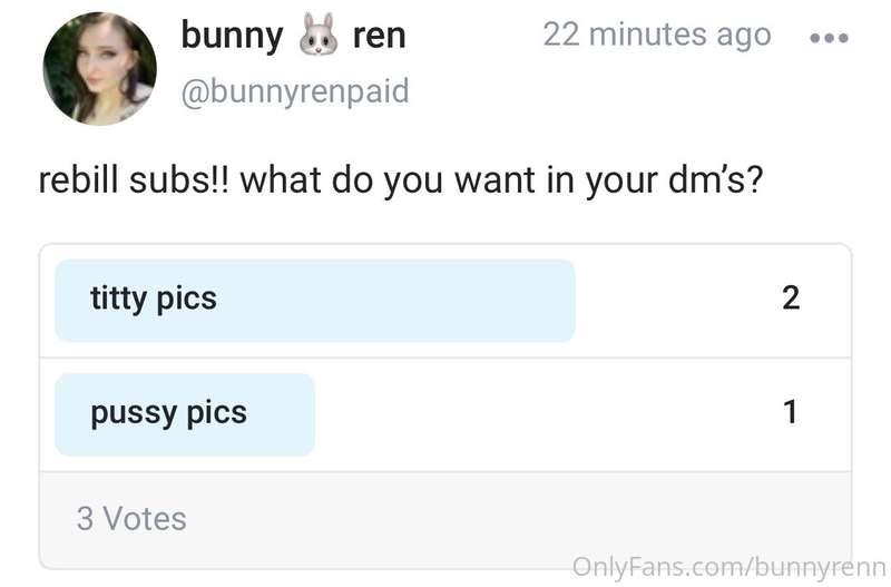 go vote! -> https://onlyfans.com/bunnyrenpaid