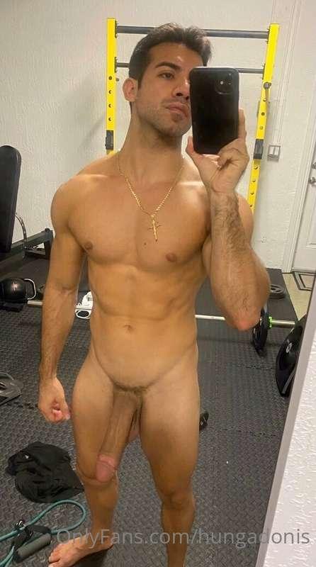 That good view🍆 fully hard sweaty cock, watch me stroke it i..