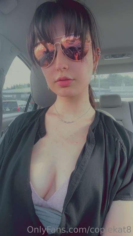 Oh no it’s so hot out better take my clothes off