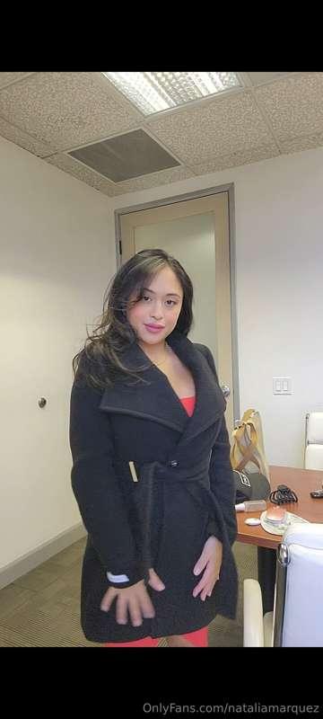 In my office right before the company holiday party 🎉