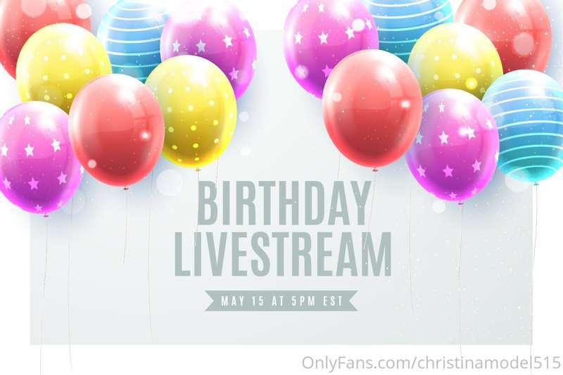 Hey Y'all...I am going LIVE TOMORROW, SATURDAY, May 15th for..