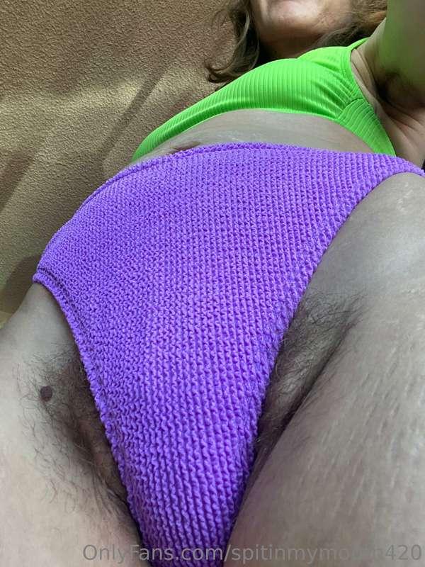 New bathing suit (: growing my bush out in summer is more fu..