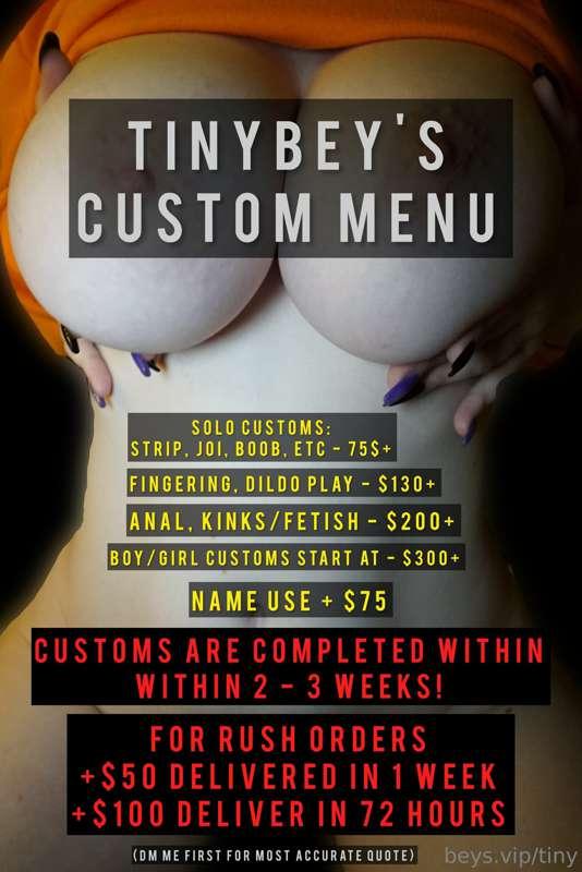 For those asking me about customs! :)
Message me for more ac..