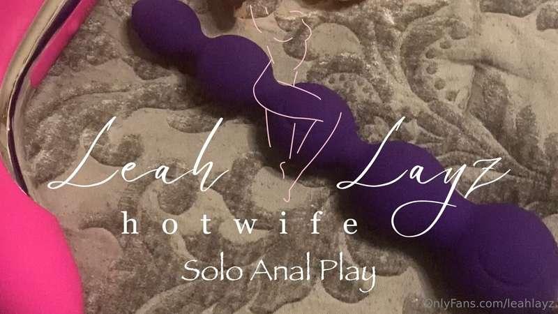 Solo Anal Toy Play I was feeling frisky this day and so nerv..