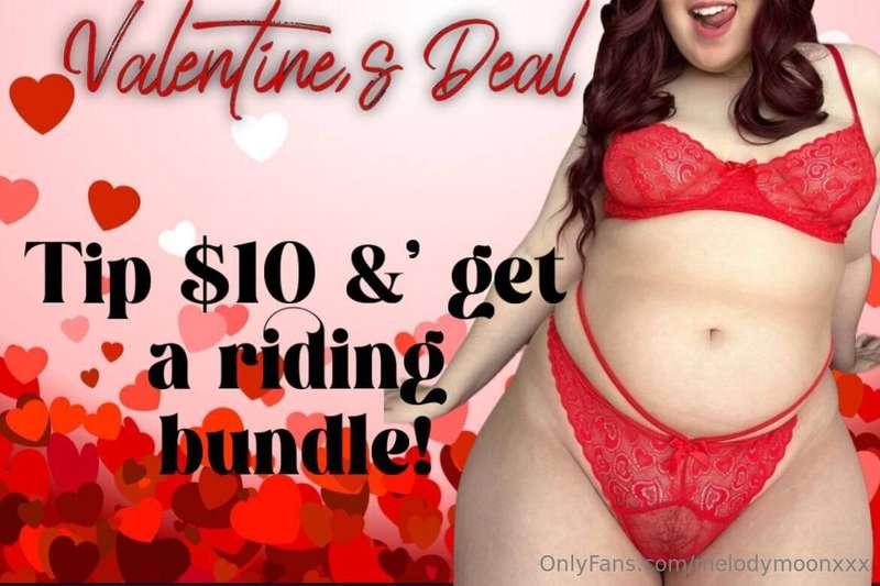 🌹Valentine's Deal🌹Tip $10 & get a riding bundle!😈🍑