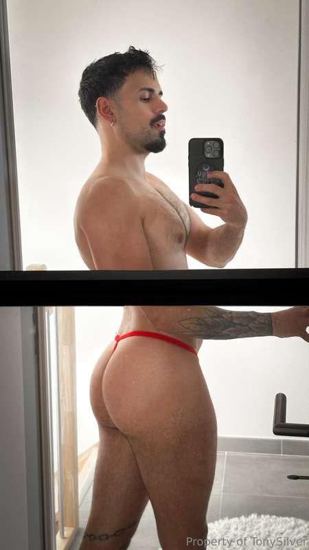 Red thong 