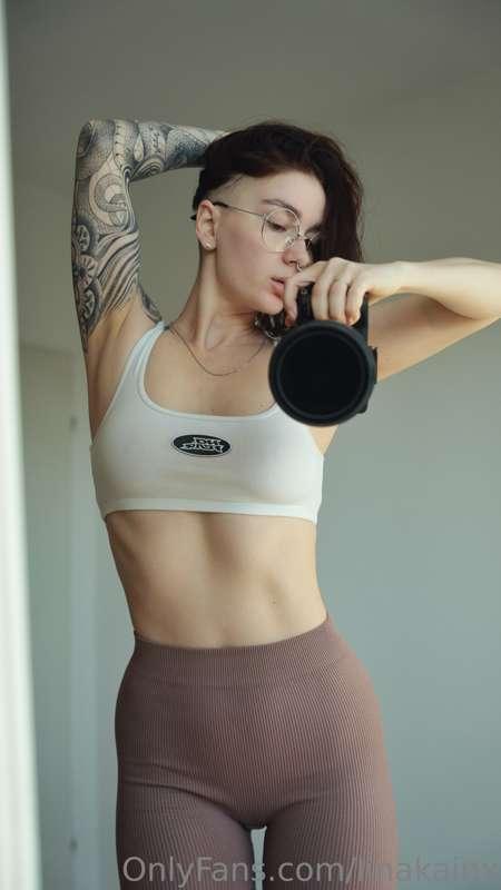 ## Working out and eating healthy is what keeps me in shape!..