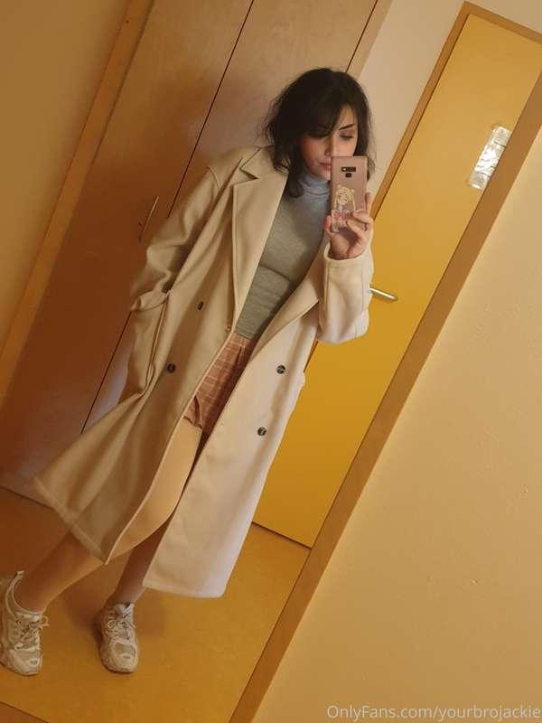 all dressed up for an event but it was just a grocery store ..