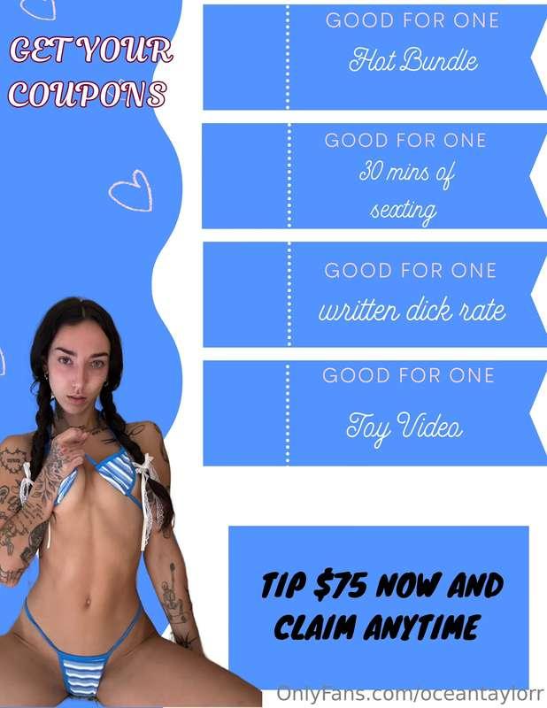 ✨ ***NAUGHTY COUPONS*** ✨ ****im having a special on some of..