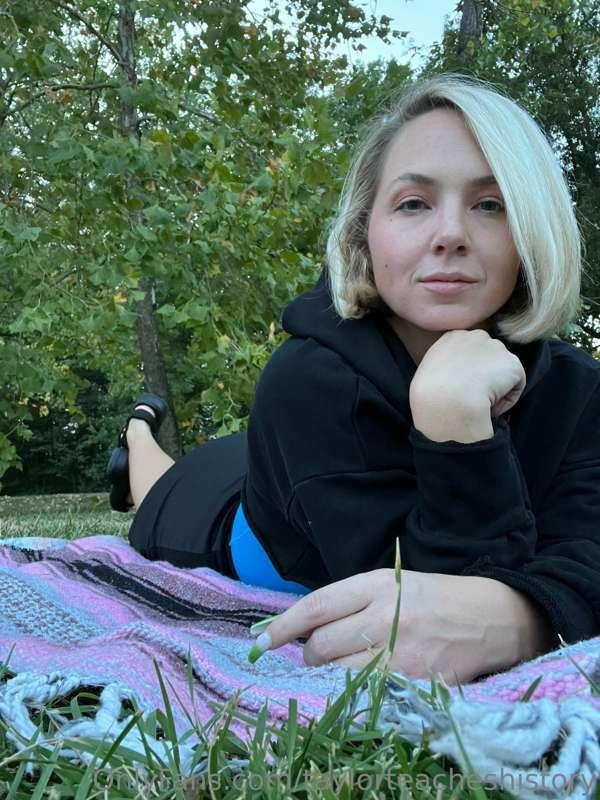 Finding solace in the grass, pondering the rich history of R..