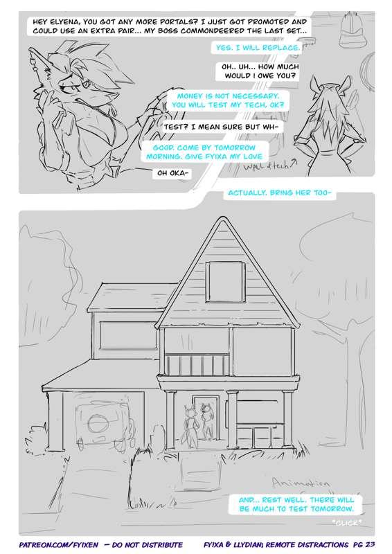 Fyixa & Llydian; Workplace Distractions page 23 (wip)