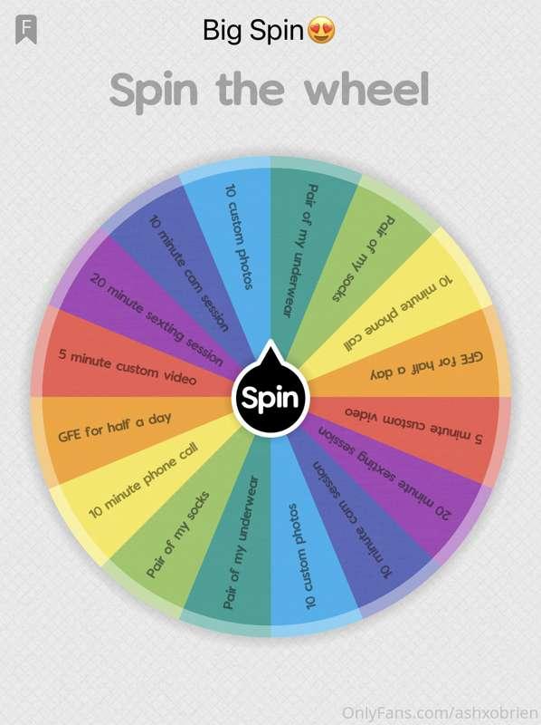 Tip $25 to spin the wheel😍Lots of good wins😏