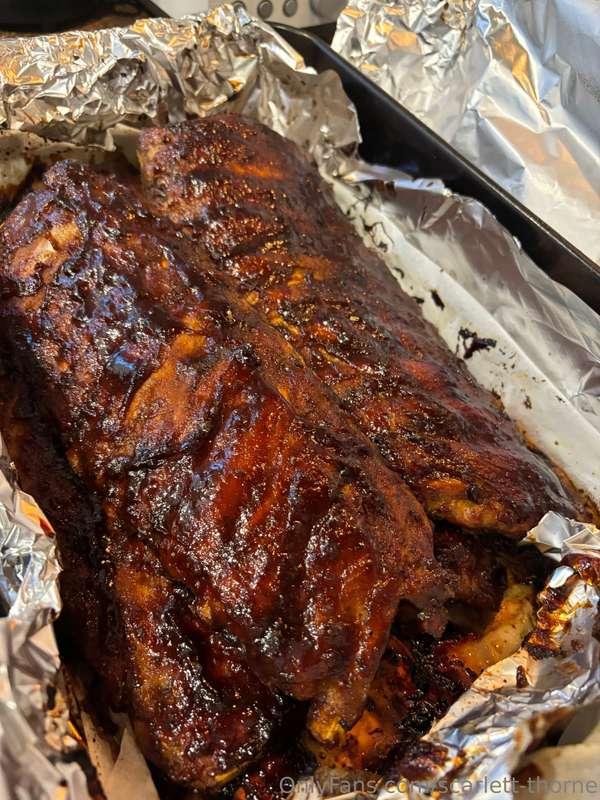 As requested, the ribs 😋 (sorry if I have any vegans here)