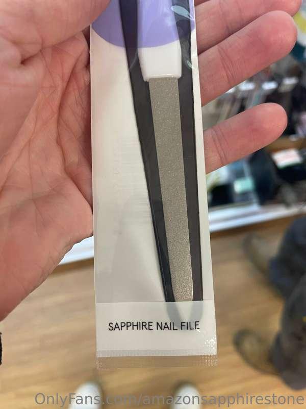 Out shopping and found a nail file just for me! Who’s coming..
