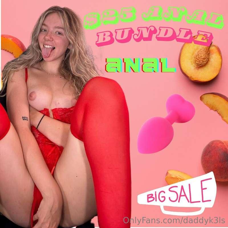 🍑 𝗔𝗡𝗔𝗟 𝗟𝗢𝗩𝗘𝗥𝗦 𝗢𝗡𝗟𝗬! 🍑TIP TO CLAIM MY BIGGEST ANAL BUNDLE - W..