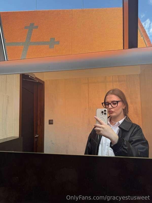 The mirror shows the outside, but the light hits different w..