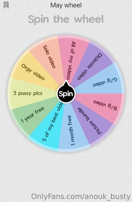 🤍5$ for a spin
🤍10$ for 2 spins
🤍15$ for 3 spins