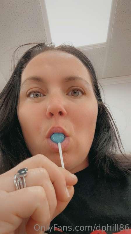 Getting hair done and enjoying sucking on this