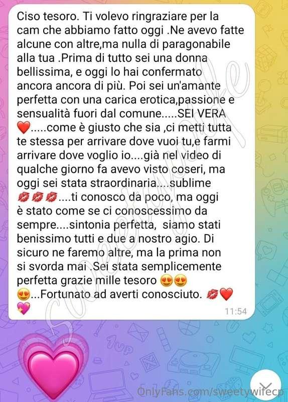 💋Ringrazio per i molteplici messaggi post privata ma......tu..