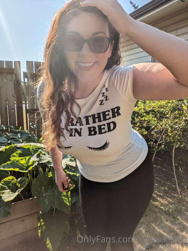 I've been trying to keep my plants watered, but it's so hot ..