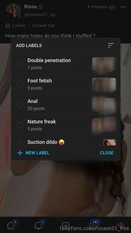 Check out all these fun labels on my VIP 🤪
@rissaox01_vip
I ..