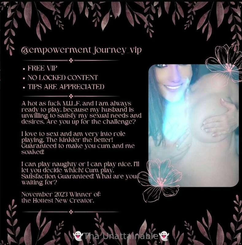 # SUBSCRIBE TO THIS HOTTIE!
# ➡️➡️ @empowerment_journey_vip ..