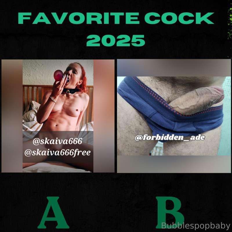 🍆 Favorite Cock 2025🍆ROUND 2$5 tip from fans or creators to ..
