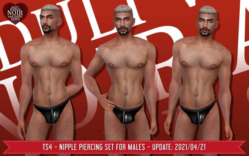 TS4 - Nipple Piercing Set for Males  [2021-04-21] [Early release]