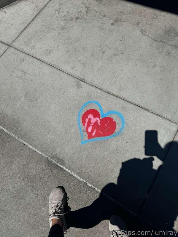 Caught feelings… left them on the pavement ❤️😏