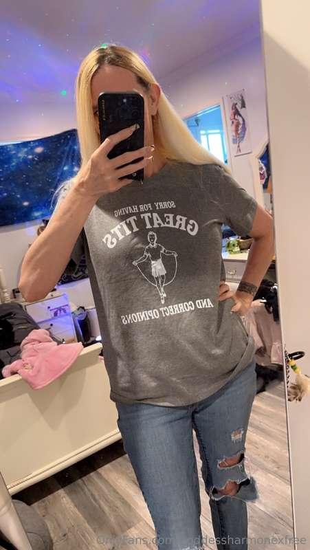 Not sorry for having great tits and correct opinions on ever..