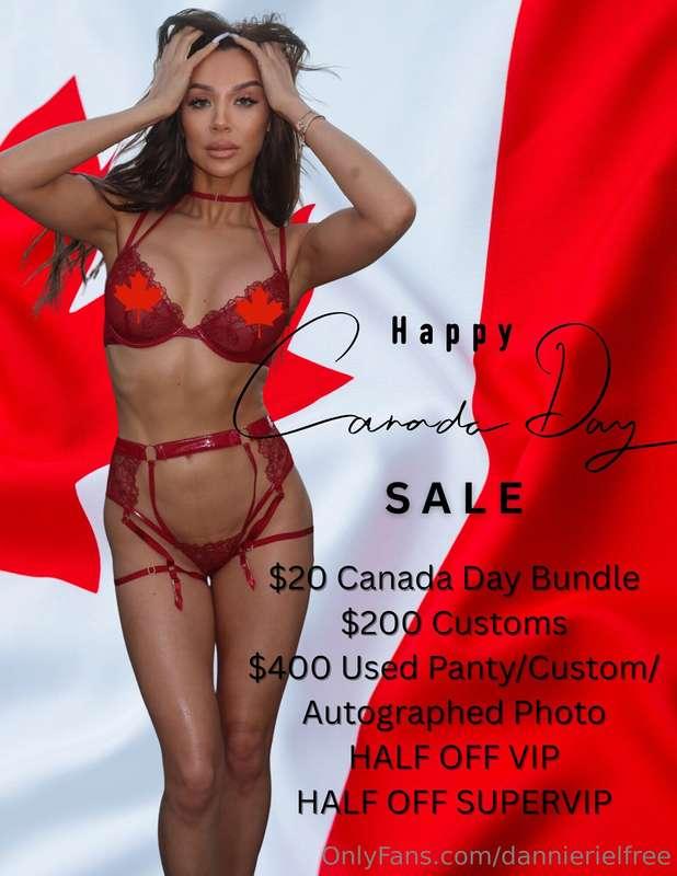 HAPPY CANADA DAY!🇨🇦I've got a MEGA Promo for you today babe,..