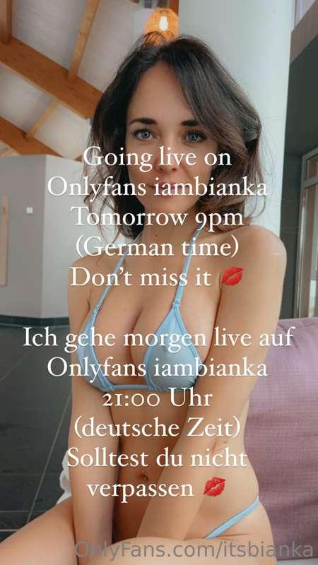 @iambianka 💋
Don’t miss it!