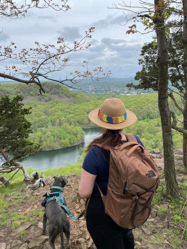 Took bo on a challenging 4 hr hike yesterday.  He was like a..