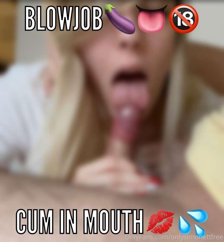 Darling check out my completely new blowjob video and cum im..