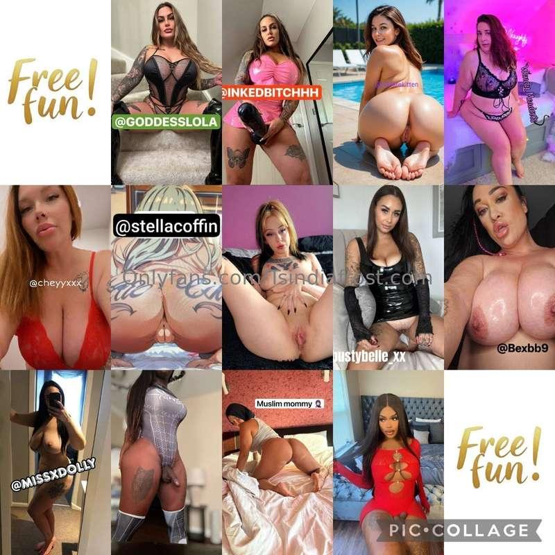 FOLLOW ALL THIS HOTTIES FOR FREE ⬇️😍🔥@GODDESSLOLA@INKEDBITCH..