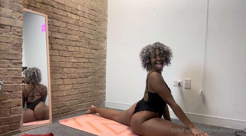 Naked yoga with Grandma Pearl 🥰