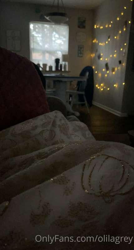 So cold this morning!🥶☀️ Bundled up on the 🛋couch! Supposed ..