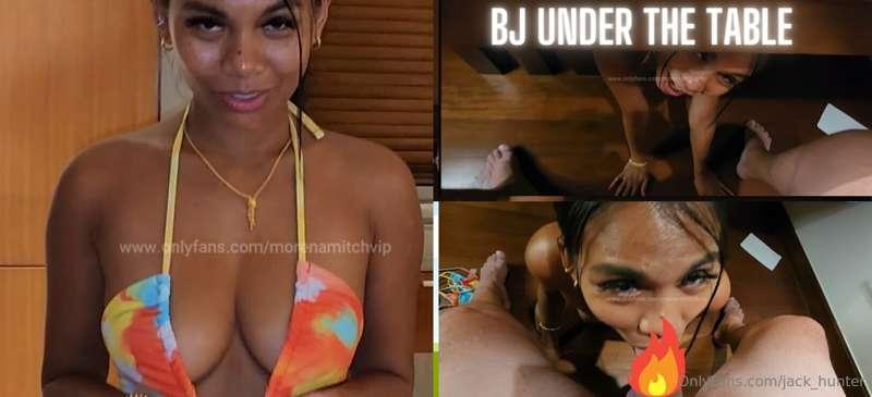 **NEW  -  BlowJob from Morena under the table**
Dropped in t..