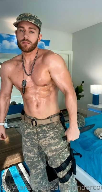 Would you let me stab you with my knife? Full vid SOLDIER SA..