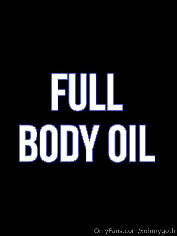 Nothing like pouring oil over my body   Dm me the title for ..