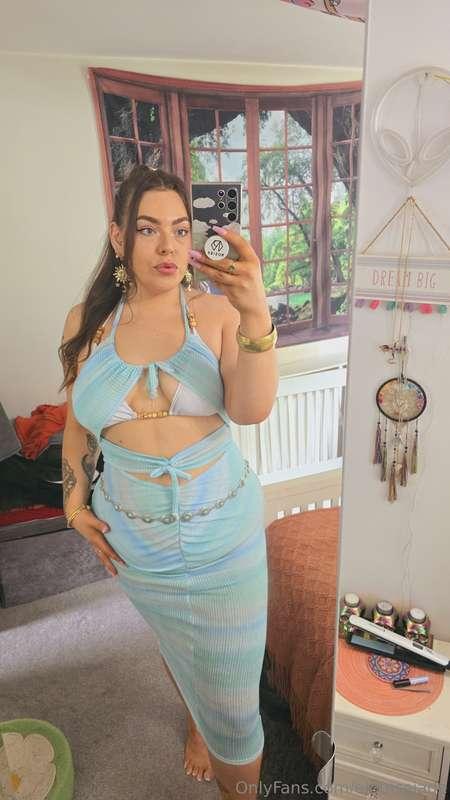 My outfit from last weekend..it was a beach themed event 🌞🏖💠..
