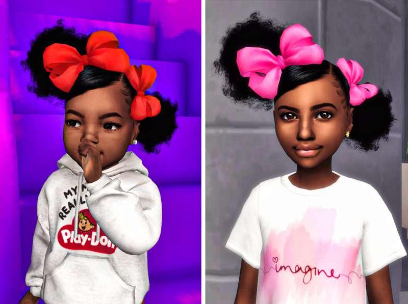 🎀 Lil Mimi & Lil Momo Side Sweep Puffs 🎀