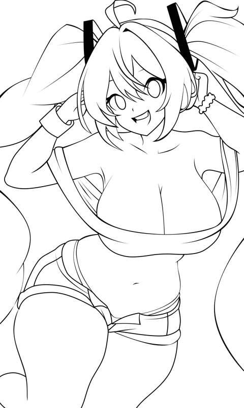Brazilian Miku WIP and lines