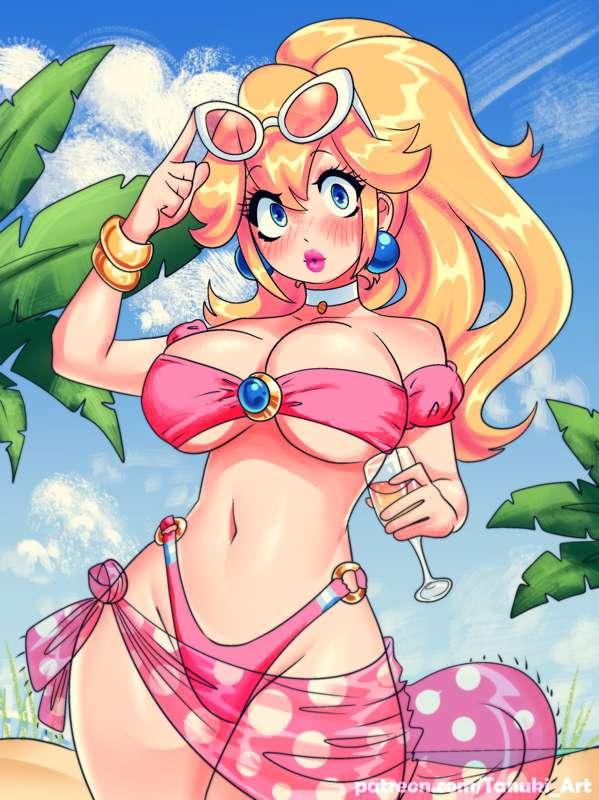 Princess peach at the Beach! (Poll Winner) 